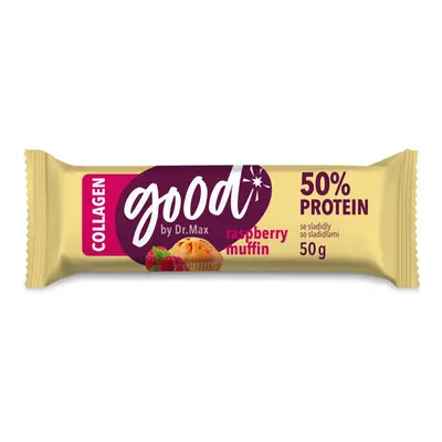 Dr. Max Protein Bar 50% Raspberry Muffin Collagen proteinová tyčinka g