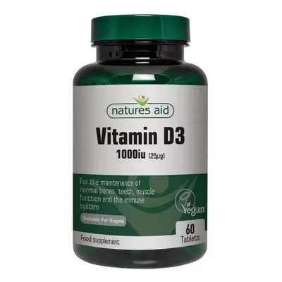 Natures Aid Vitamín D3 Vegan IU tablet