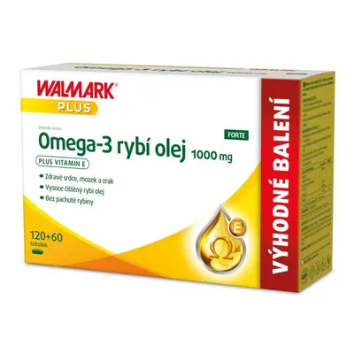 Walmark Omega-3 rybí olej FORTE mg 120+60 tobolek