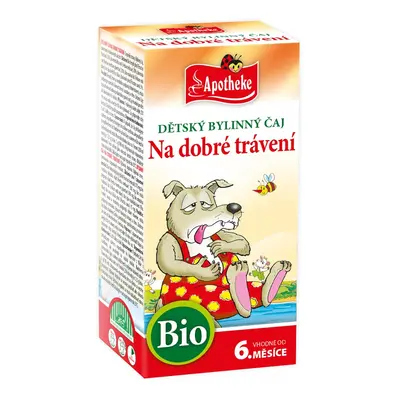 Apotheke BIO Dětský čaj dobré trávení nálevové sáčky 20x1,5 g