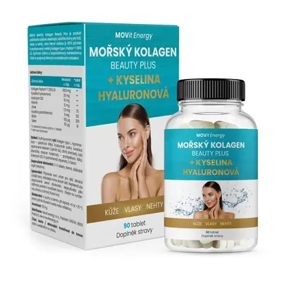 MOVit Energy Mořský Kolagen Beauty Plus + Kyselina hyaluronová tablet