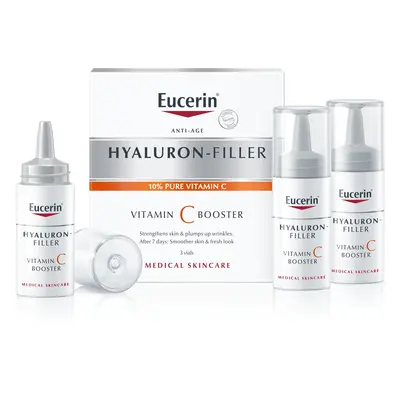 Eucerin Hyaluron-Filler + 3x Effect Vitamin C booster proti vráskám 3x8 ml