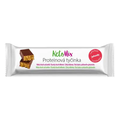 KetoMix Proteinová tyčinka jahoda g