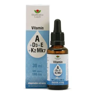 Ekomedica Vitamín A+D3+E+K2 Mk7 ml