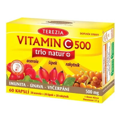 Terezia Vitamin C mg TRIO NATUR+ kapslí