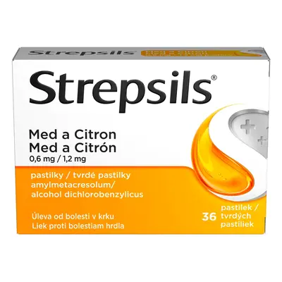 Strepsils Med a citron pastilek