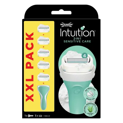 Wilkinson Intuition Sensitive Care pack holicí strojek +5 náhradních hlavic