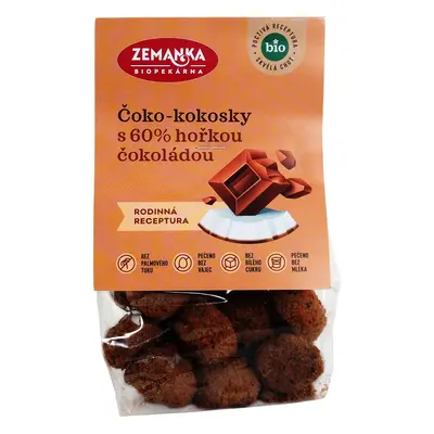 Zemanka BIO Čoko-kokosky s 60% hořkou čokoládou g