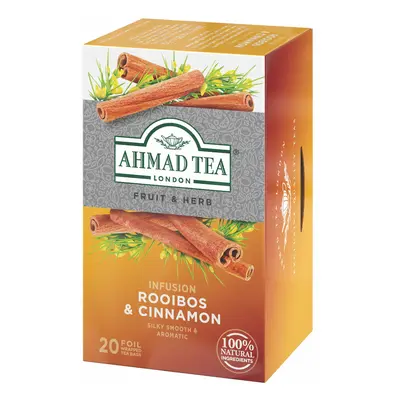 Ahmad Tea Rooibos & Cinnamon porcovaný čaj 20x1,5 g