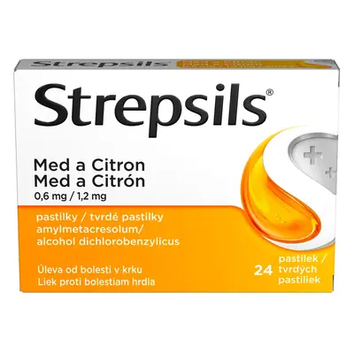 Strepsils Med a citron pastilek