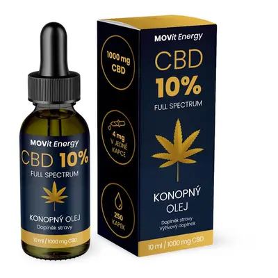 MOVit Energy CBD 10% Full Spectrum konopný olej ml