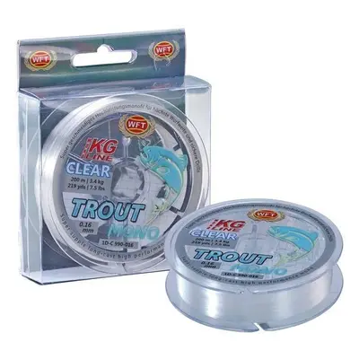 Wft vlasec trout mono clear 200 m - 0,18 mm 4,5 kg