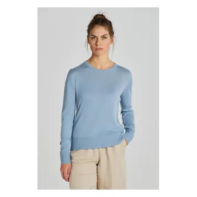 SVETR GANT FINE KNIT C-NECK DOVE BLUE