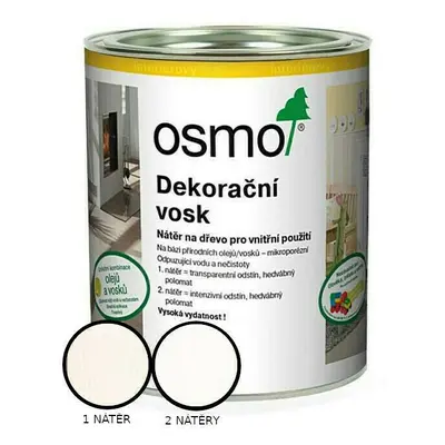 Vosk dekorační Osmo 3186 intenzivní bílý 0,375 l