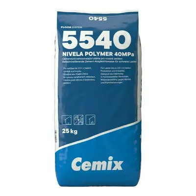 Stěrka samonivelační 40 MPa Cemix 5540 Nivela Polymer 25 kg