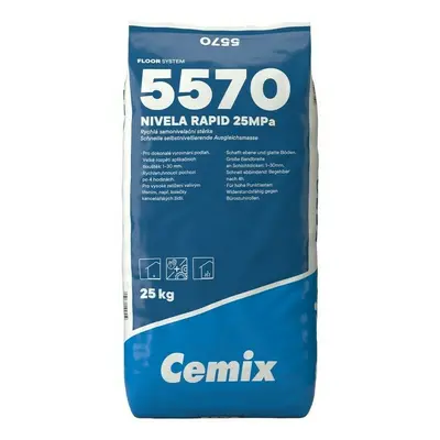 Stěrka samonivelační 25 MPa Cemix 5570 Nivela Rapid 25 kg