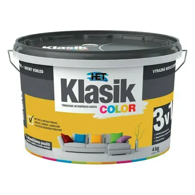 Malba interiérová HET Klasik Color žlutý pampeliškový, 4 kg