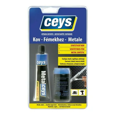 Lepidlo na syntetický kov Ceys OPRAVA DEFEKTU 40 ml + 40 g