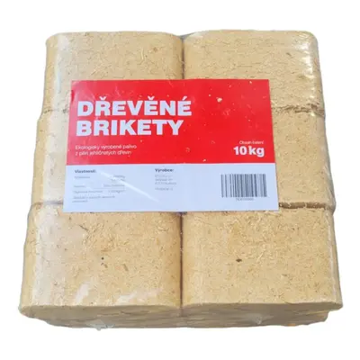 Brikety dřevěné hranaté 10 kg