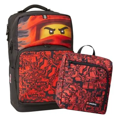 LEGO® Ninjago Red Maxi Plus školní batoh 2dílný set