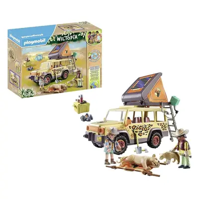 PLAYMOBIL® Wiltopia s terénním vozidlem mezi lvy