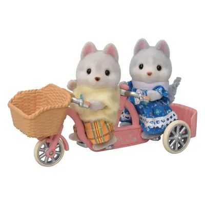 Sylvanian Families Tandemové kolo pro Husky sourozence