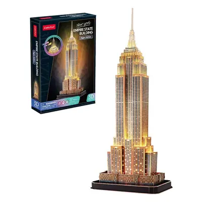 CubicFun 3D puzzle s LED Noční edice: Empire State Building dílků