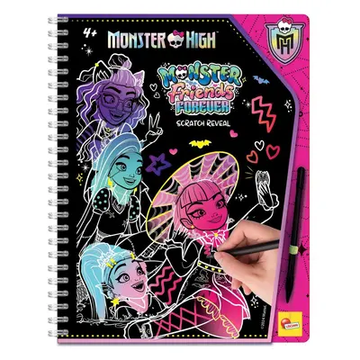 Liscianigiochi Monster High Vyškrabávací omalovánky Kamarádky navždy