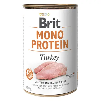 BRIT Mono Protein Turkey konzerva pro psy g