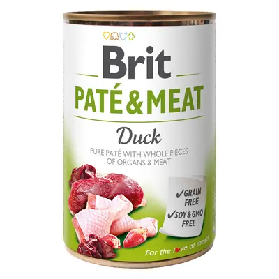 BRIT Paté & Meat Duck konzerva pro psy g