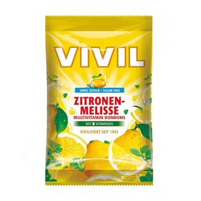 VIVIL Multivitamín citron a meduňka drops bez cukru g