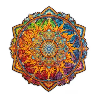 UNIDRAGON Dřevené puzzle mandala nascent sun