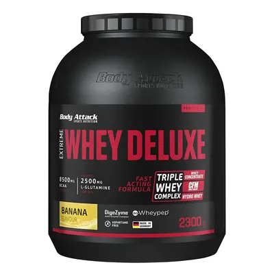 BODY ATTACK Extreme whey deluxe syrovátkový hydrolyzát banán g