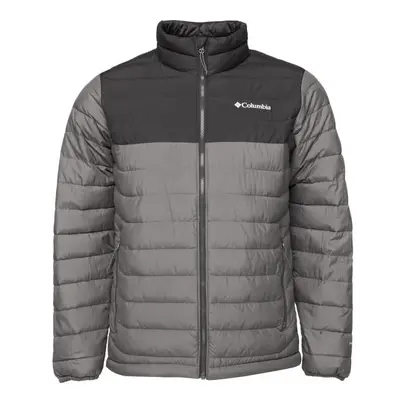 Columbia POWDER LITE II JACKET Pánská zimní bunda, šedá, velikost