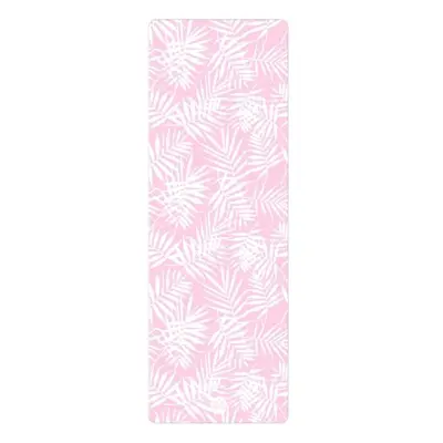 YOGGYS TRAVEL YOGA MAT MM PINK TROPICAL Podložka na jógu cestovní, růžová, velikost