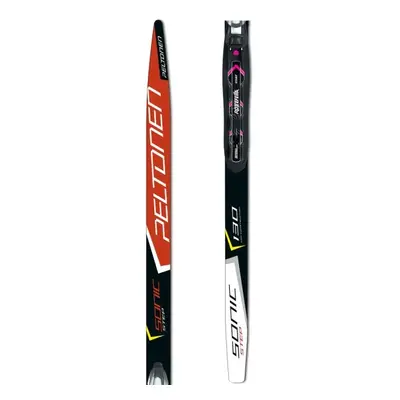 Peltonen SONIC STEP + RO BASIC JR + SKI HOLDER Dětské šupinové lyže s vázáním, černá, velikost