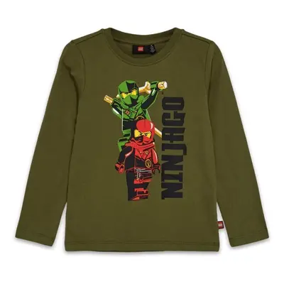 LEGO® kidswear LWTANO Chlapecké tričko s dlouhým rukávem, khaki, velikost