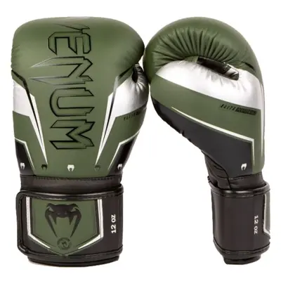 Venum ELITE EVO BOXING GLOVES Boxerské rukavice, khaki, velikost