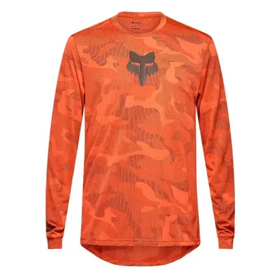 Fox RANGER TRU DRI LS Pánský dres na kolo, oranžová, velikost