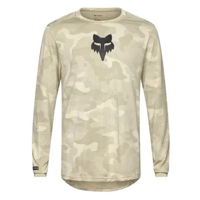 Fox RANGER TRU DRI LS Pánský dres na kolo, béžová, velikost