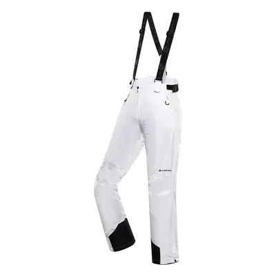 ALPINE PRO EDESA Dámské lyžařské kalhoty, bílá, velikost