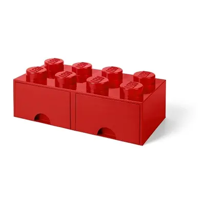 Úložný box 8 s šuplíky, více variant - LEGO Barva: červená