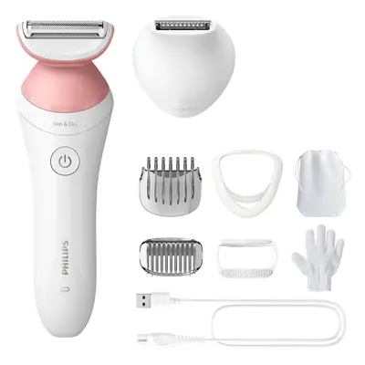 Philips Lady Shaver Series 6000 - Bezdrátový Holicí Strojek Pro Mokré A suché Použití - BRL146/0