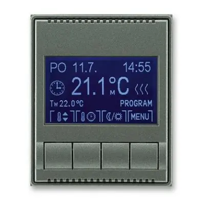 ABB Time, Time Arbo termostat pokojový antracitová 3292E-A10301 34 programovatelný