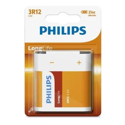 Plochá baterie 4,5V Philips LongLife 3R12 L1B/10