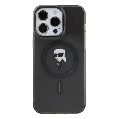 Karl Lagerfeld IML Ikonik MagSafe Zadní Kryt pro iPhone 15 Pro Max Black