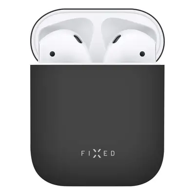 Ultratenké silikonové pouzdro FIXED Silky pro Apple Airpods, černá