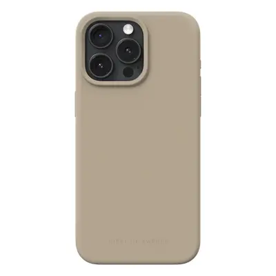 Silikonový ochranný kryt iDeal Of Sweden pro Apple iPhone 15 Pro Max, beige