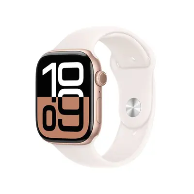 Apple Watch Series 10 GPS 42mm Rose Gold Aluminium / Light Blush Sport Band - S/M