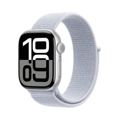 Apple Watch Series 10 GPS + Cellular 42mm Silver Aluminium / Blue Cloud Sport Loop